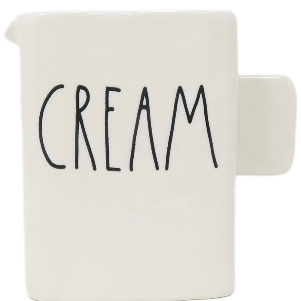 Rae Dunn CREAM Creamer Rectangular White Brand New